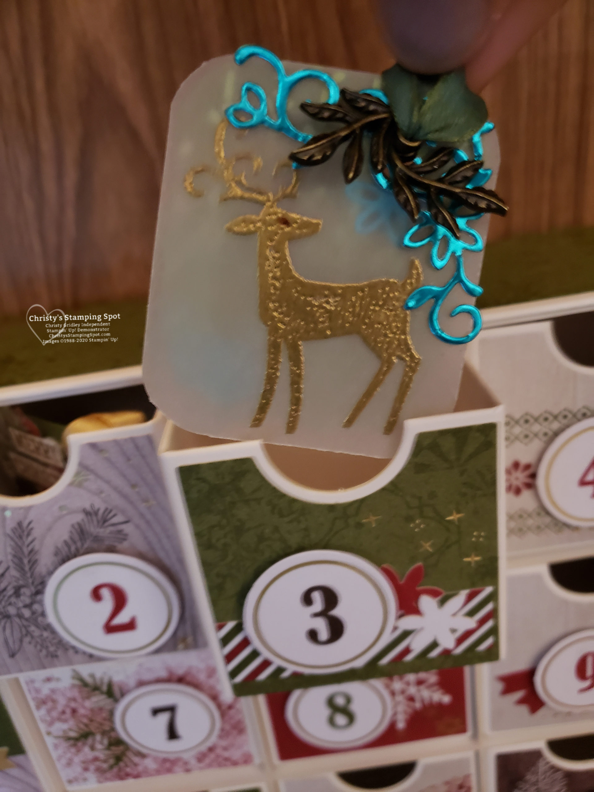 Advent Calendar Countdown to Christmas December 3rd Dashing Deer
