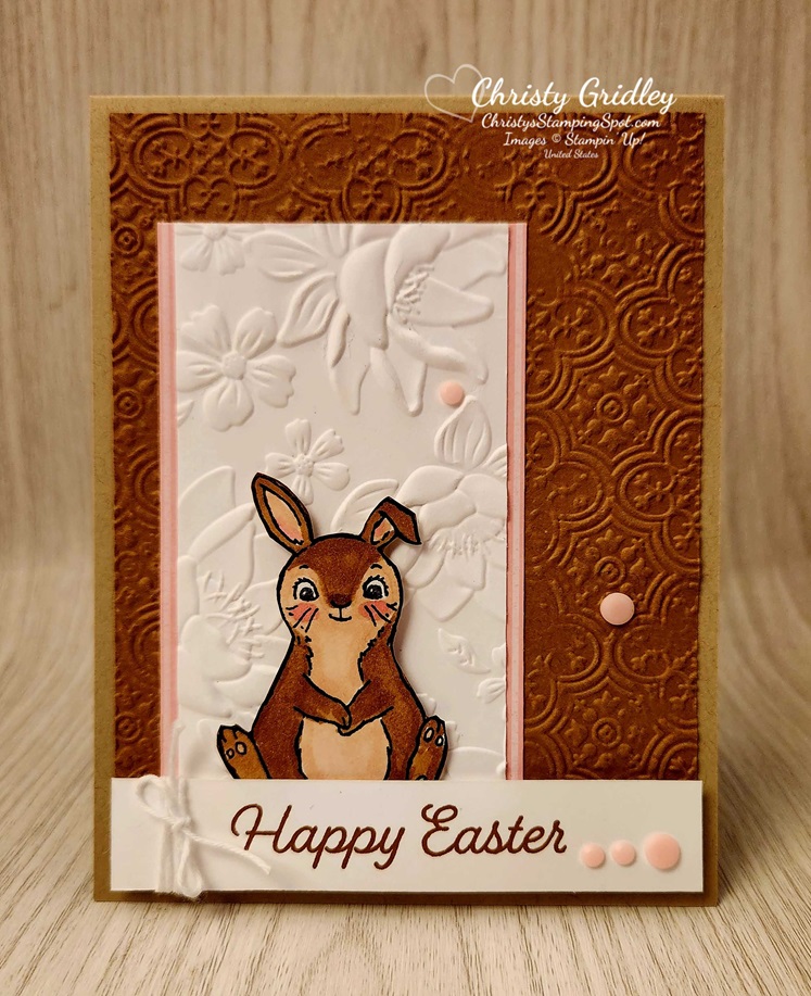 Happy Easter Bunny Card - Christy's Stamping Spot