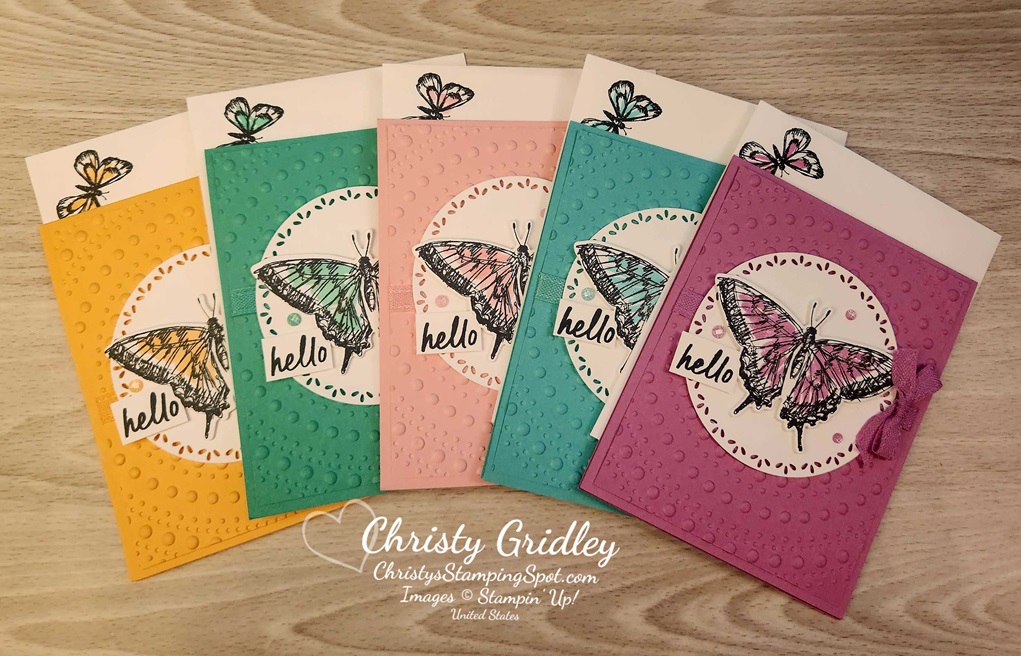 Sketched Butterflies Bundle In The 2024-2026 In Colors Cards - Christy ...